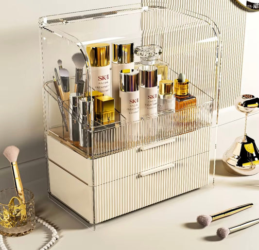 Makeup Organizer with Drawers Large Capacity Desktop Storage Rack for Skincare