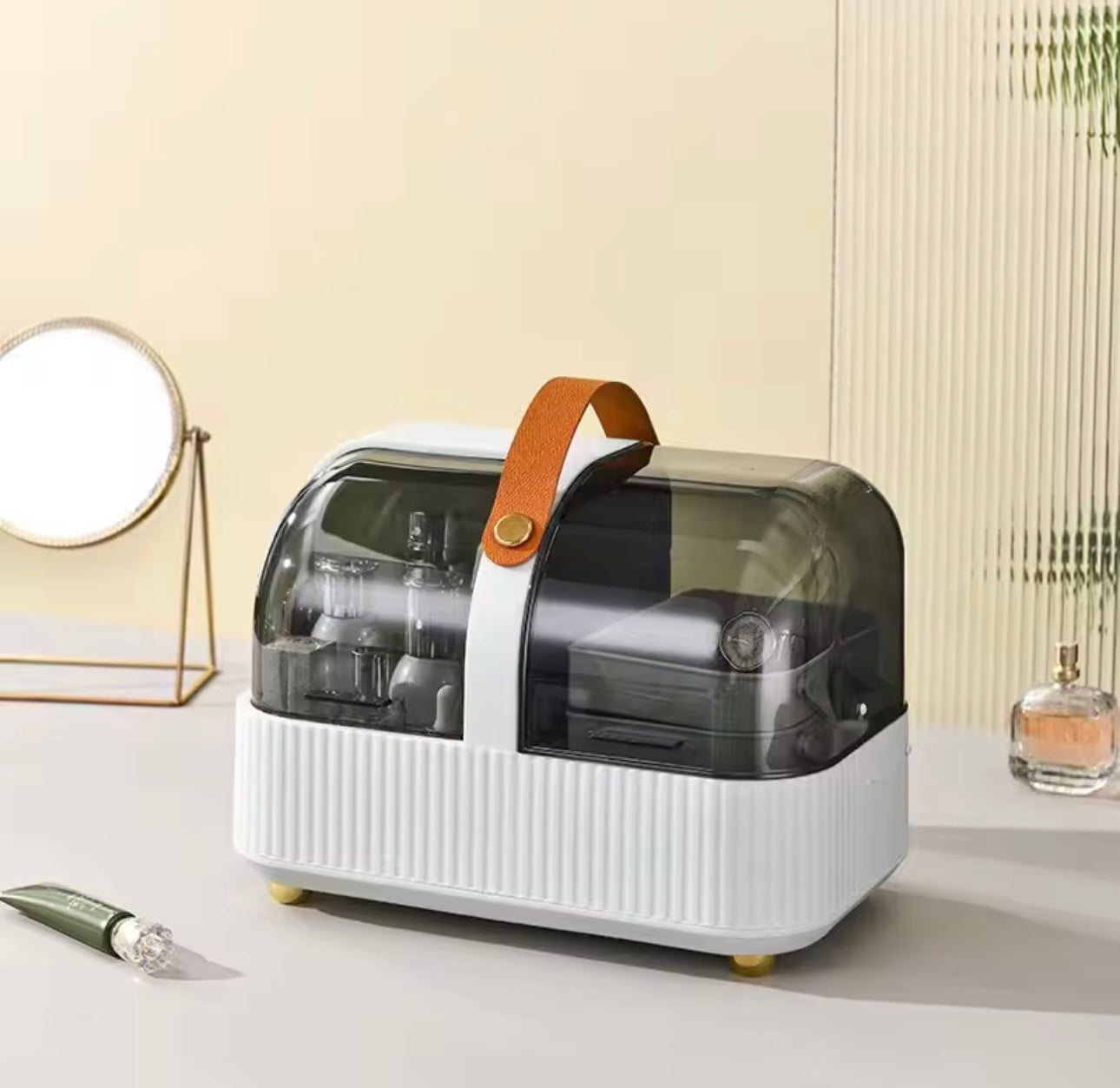 Large Capacity Cosmetic and Jewellery Organizer with Lid