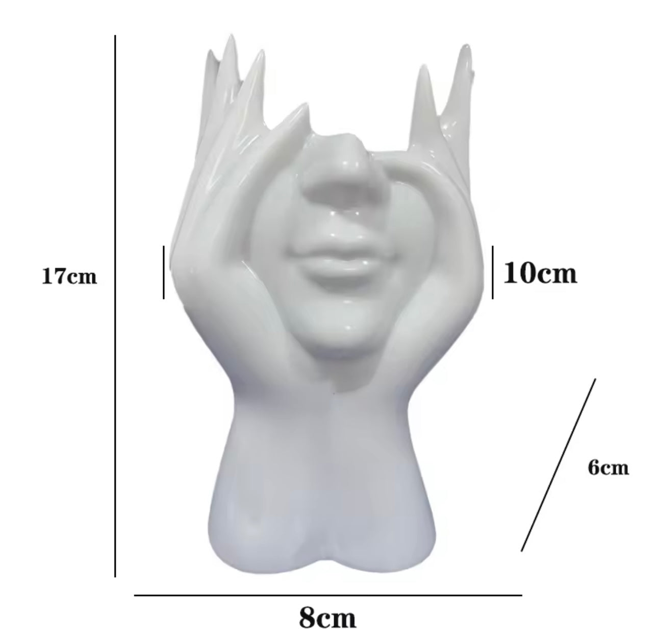 Creative Human Body Art Makeup Brush Holder