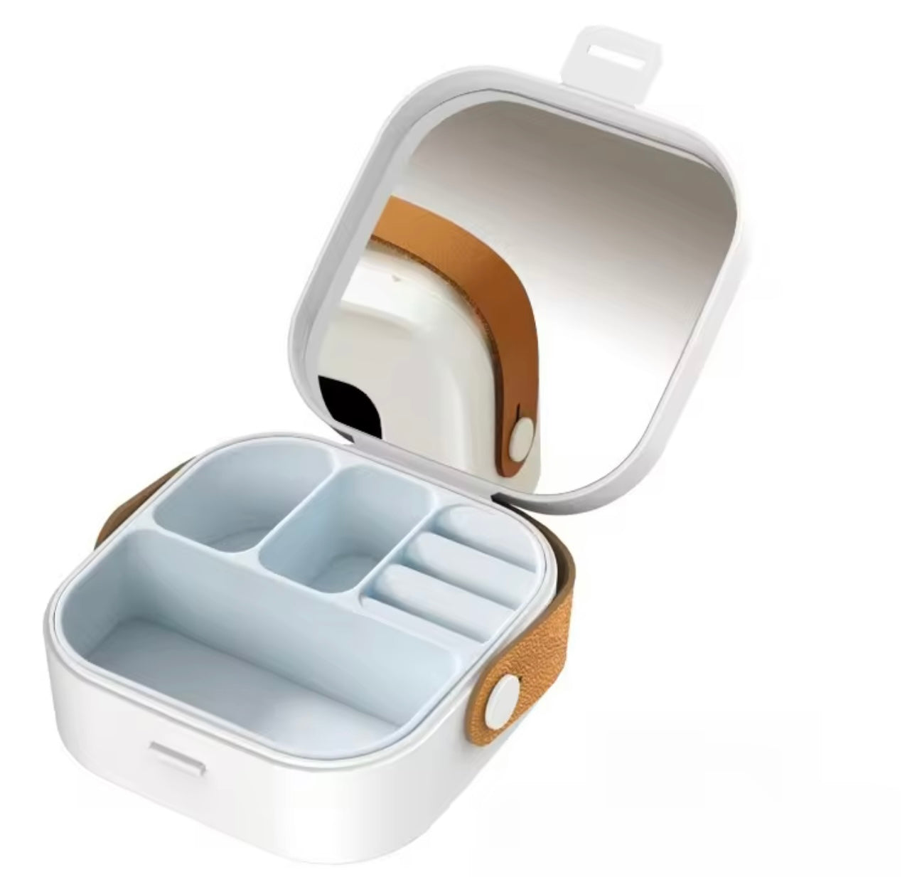 Mini Travel Jewelry Organizer Portable Earrings Necklace Ring.