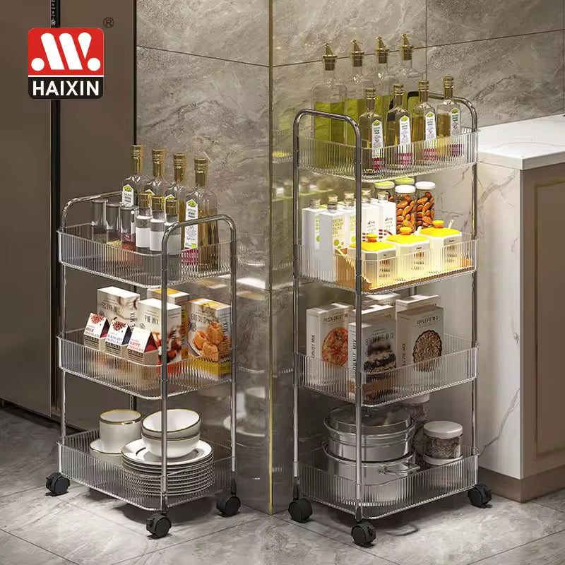 3-Tier & 4-Tier Multipurpose Rolling Storage Rack