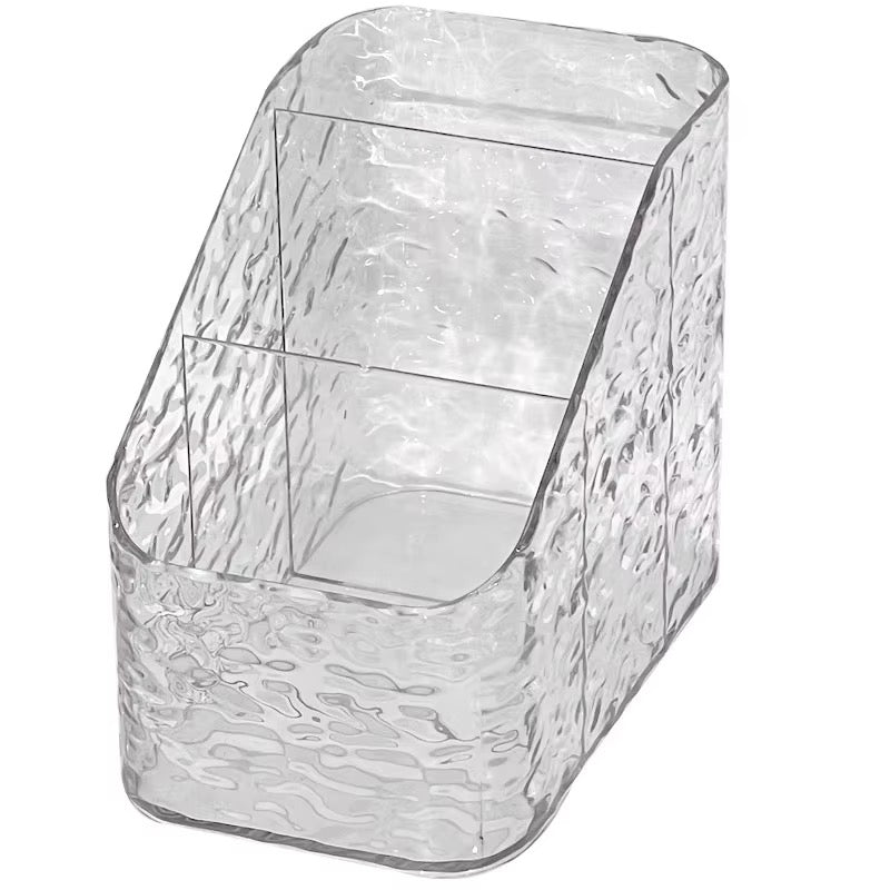 Crystal Clear Acrylic Makeup & Cosmetic Organizer – Multi-Compartment Storage Box