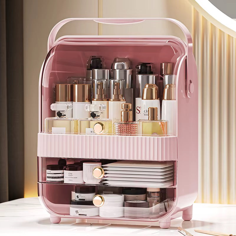 Large Capacity Makeup Organizer with Transparent Drawers