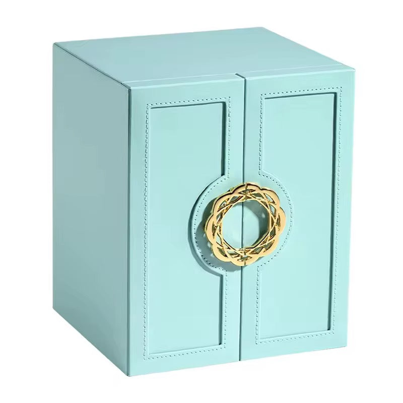 Luxury Multi-Layer Jewelry Organizer Box with Lock | Premium Jewelry Storage Case
