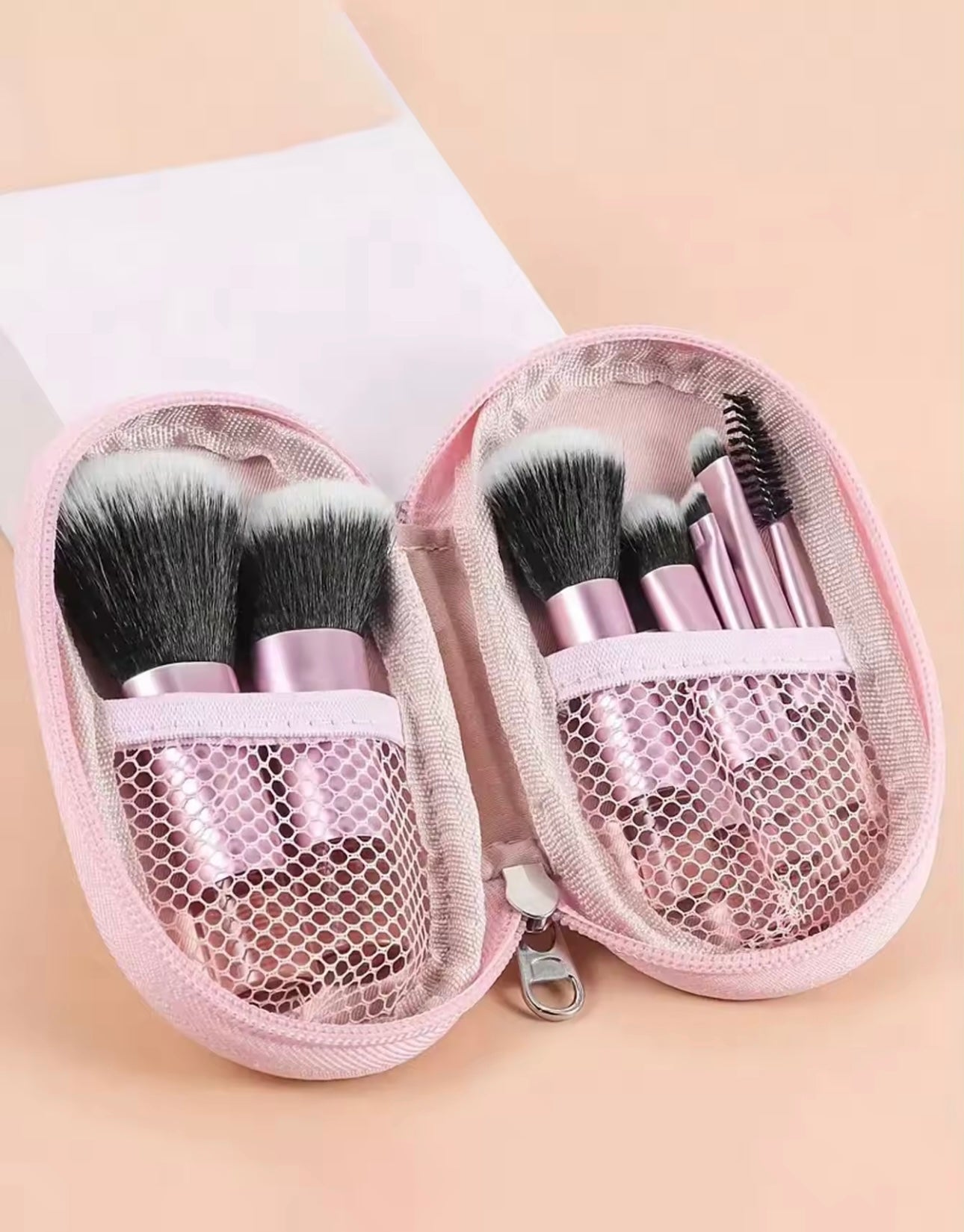 10pcs Mini Makeup Brush Set With Storage Bag