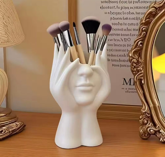 Creative Human Body Art Makeup Brush Holder