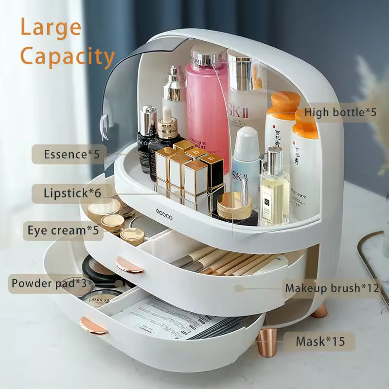 Waterproof & Dustproof Makeup & Cosmetic Storage Box