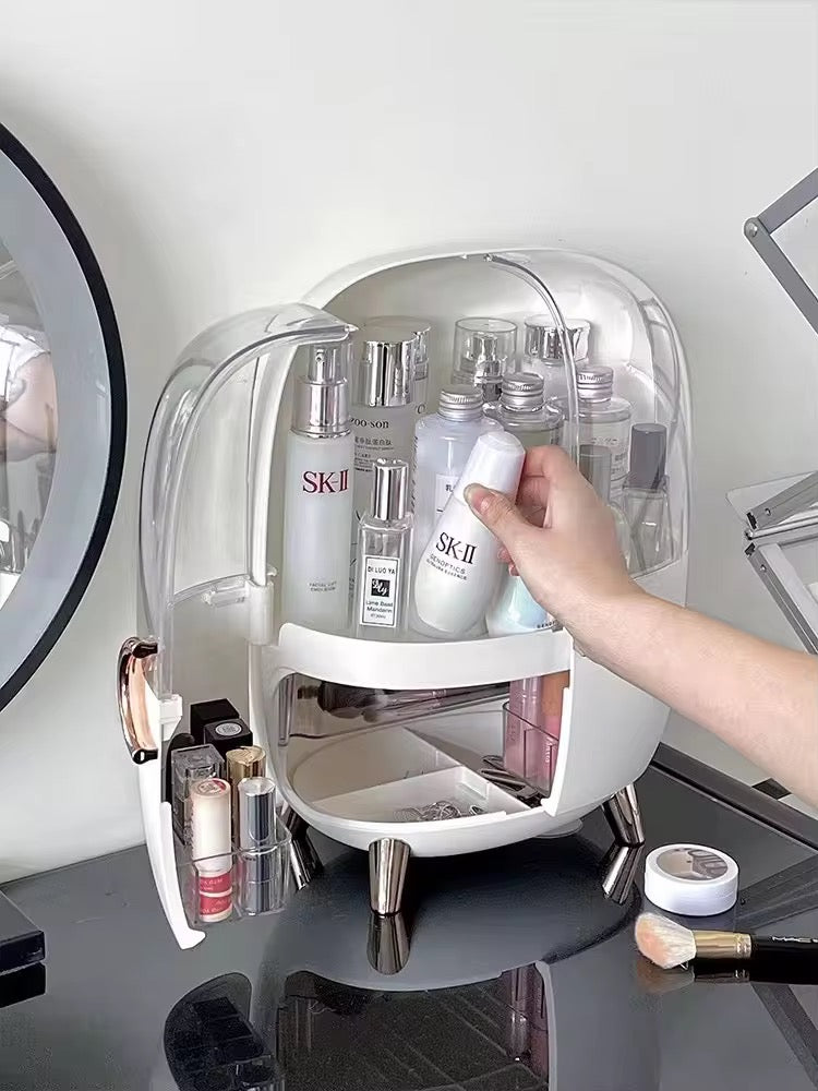 Dustproof Makeup Storage Box-Skincare Shelf , Lipstick Shelf