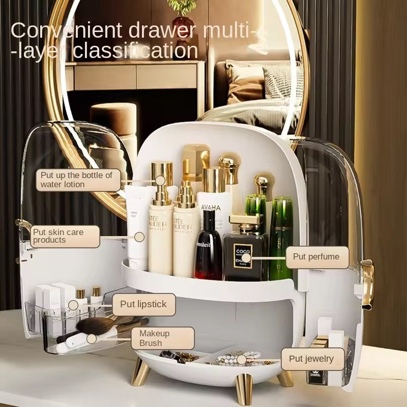 Dustproof Makeup Storage Box-Skincare Shelf , Lipstick Shelf