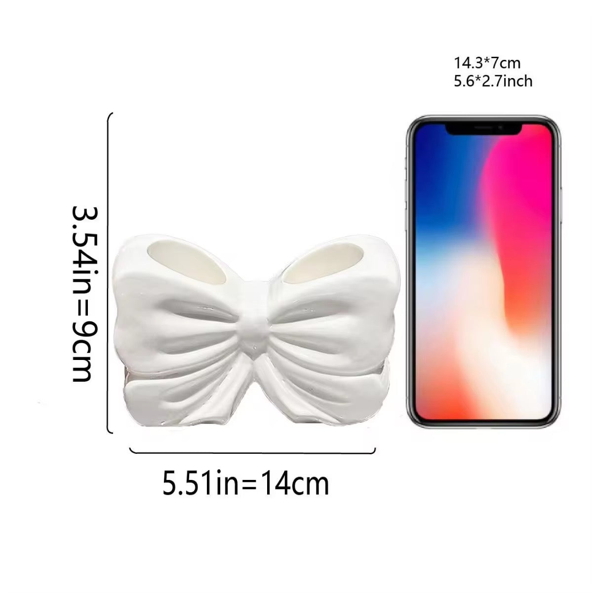 Cute Bow-Shaped Makeup Brush Organizer