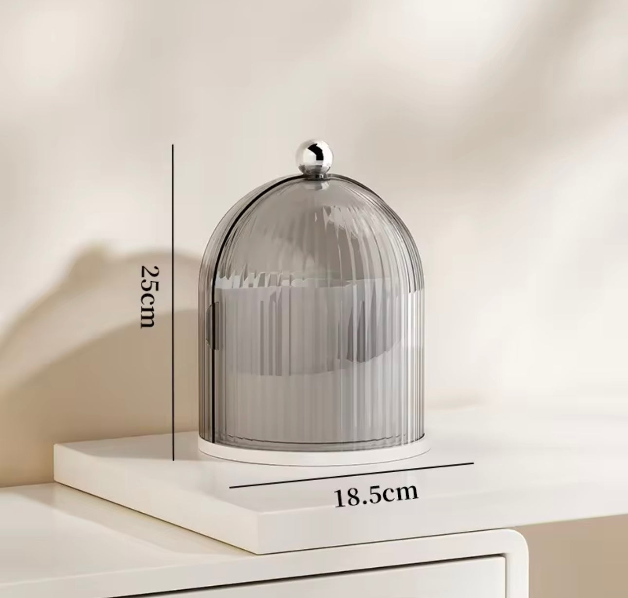 Transparent Makeup Storage Box -Rotating Makeup Brush Set