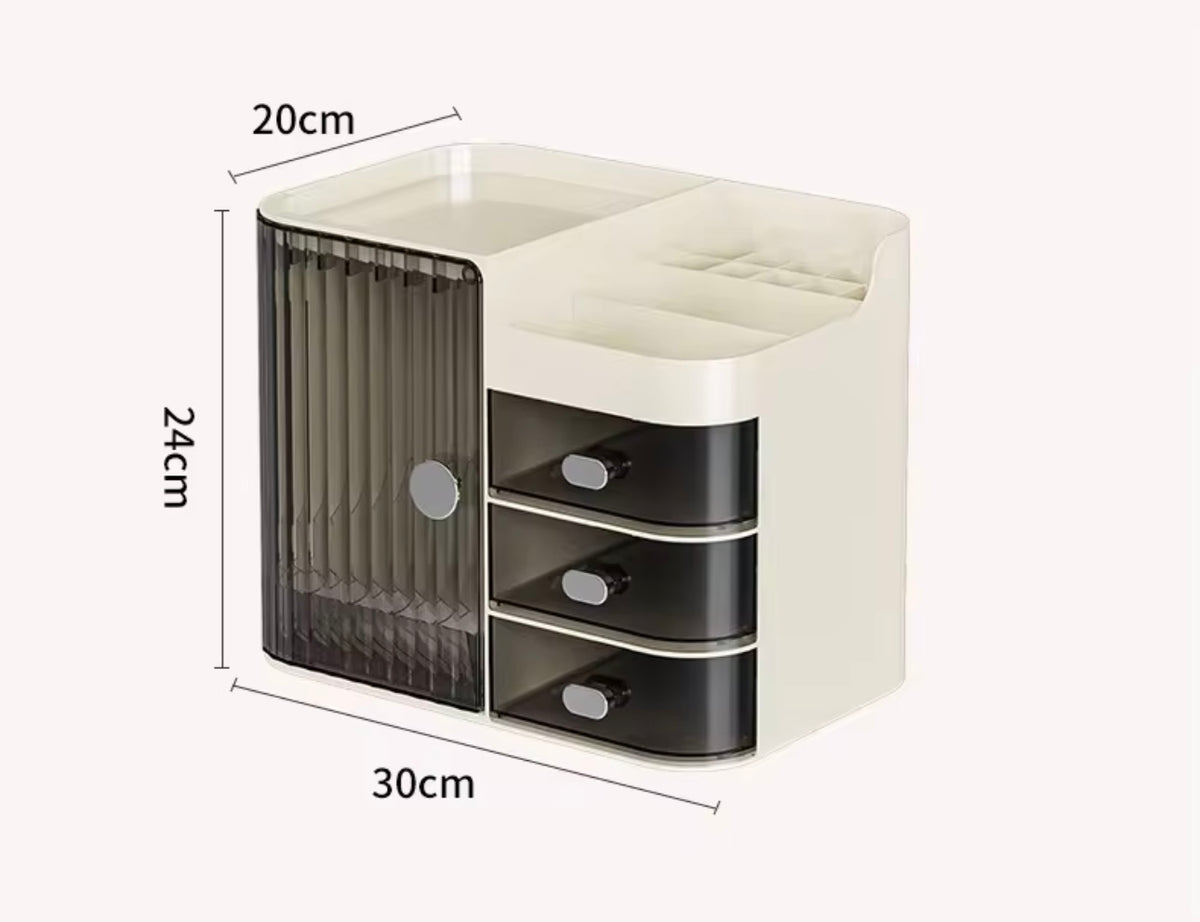 Multi-Layer Cosmetics Organizer Box