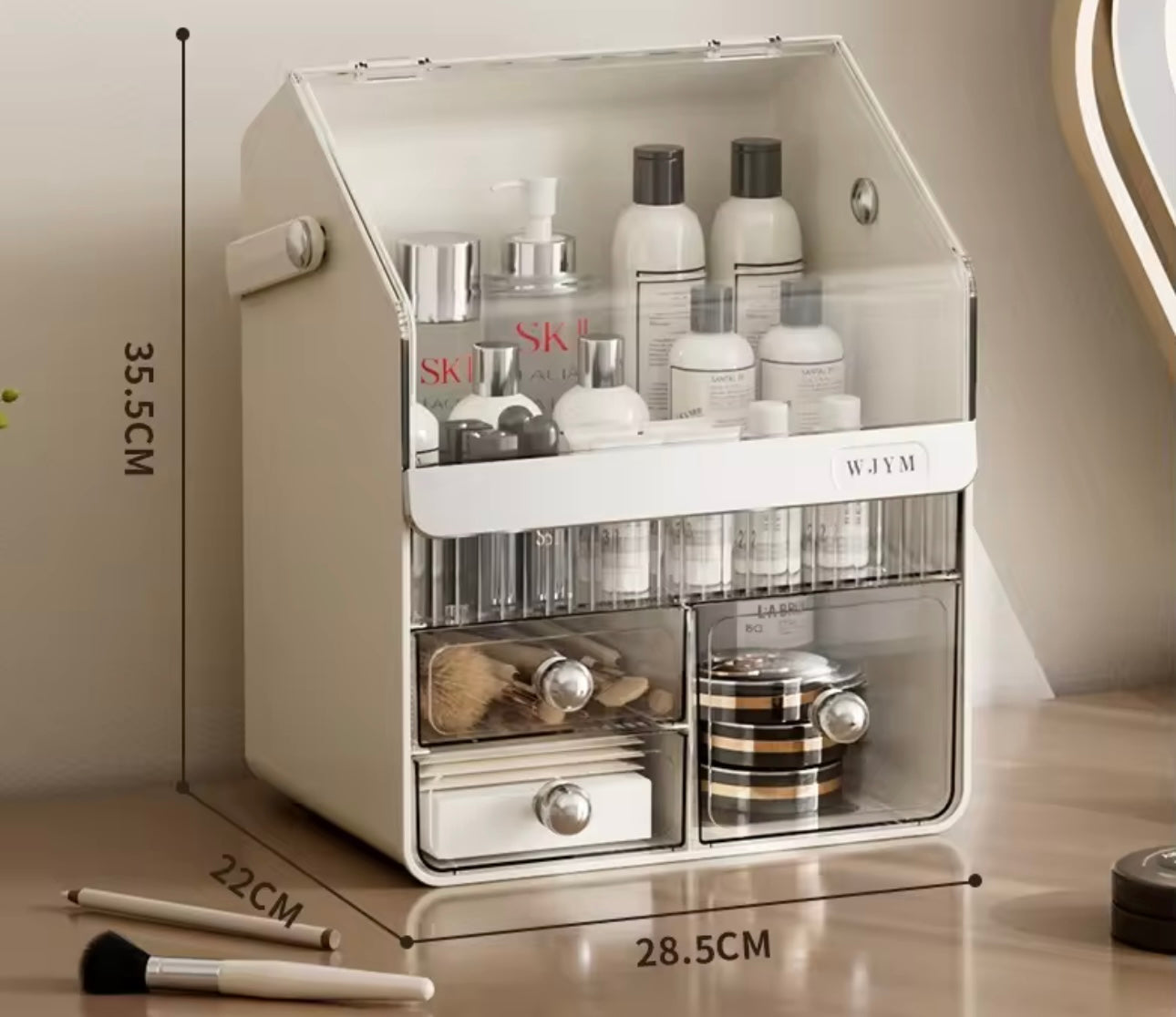 Makeup & Cosmetic Organizer with Transparent Drawers