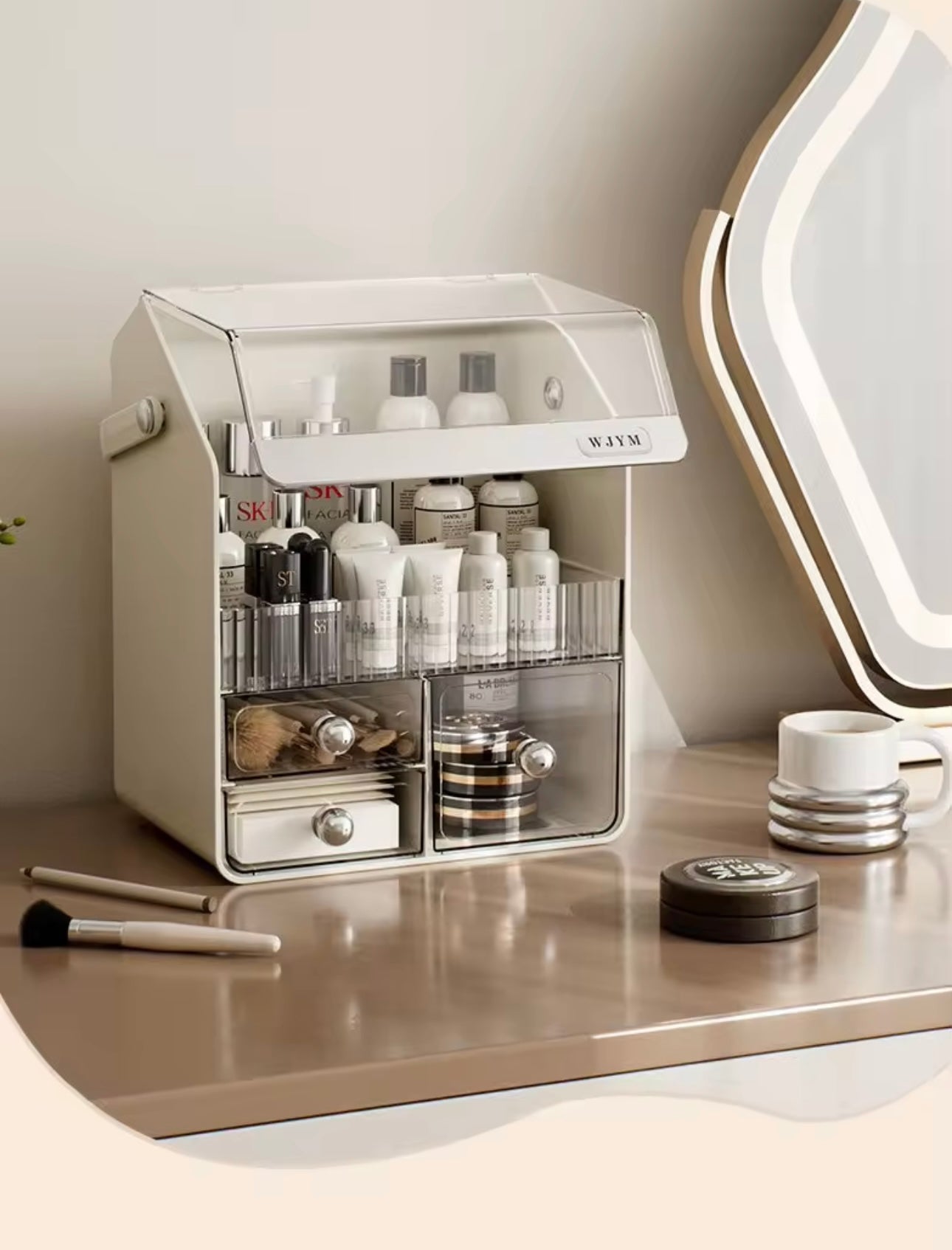 Makeup & Cosmetic Organizer with Transparent Drawers
