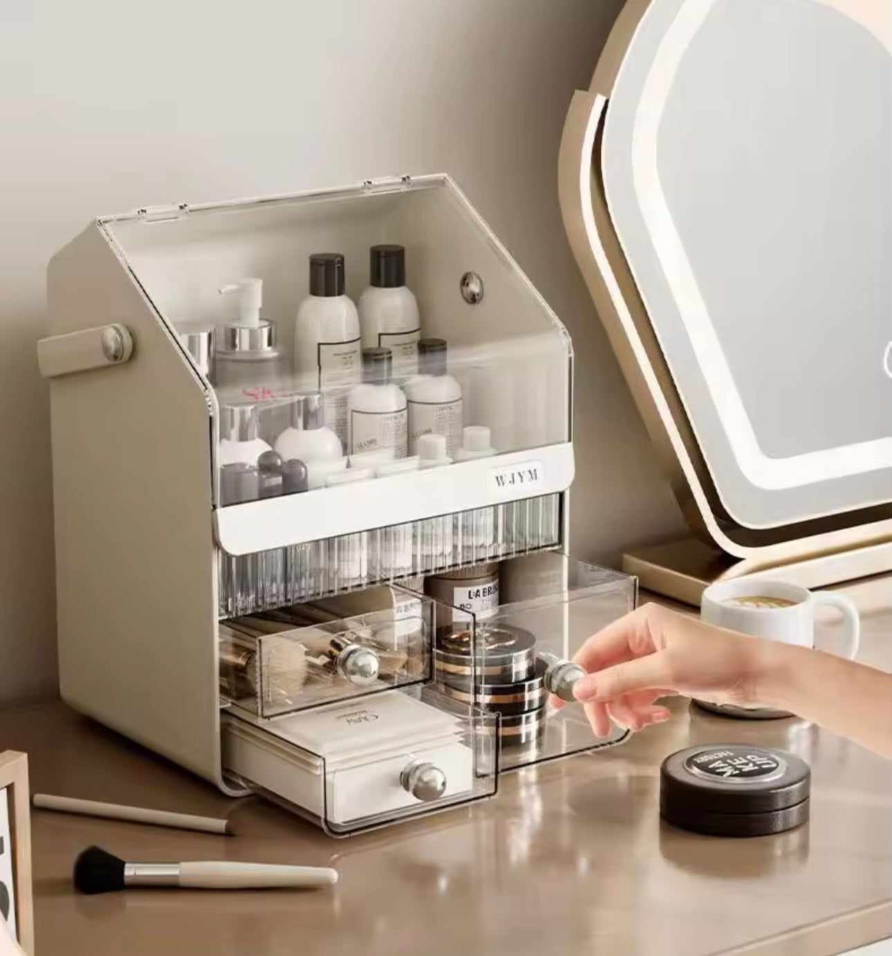 Makeup & Cosmetic Organizer with Transparent Drawers