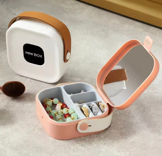 Mini Travel Jewelry Organizer Portable Earrings Necklace Ring.