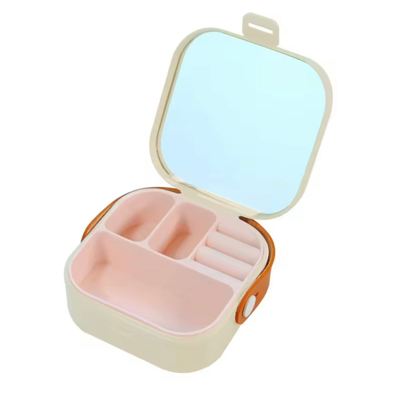 Mini Travel Jewelry Organizer Portable Earrings Necklace Ring.