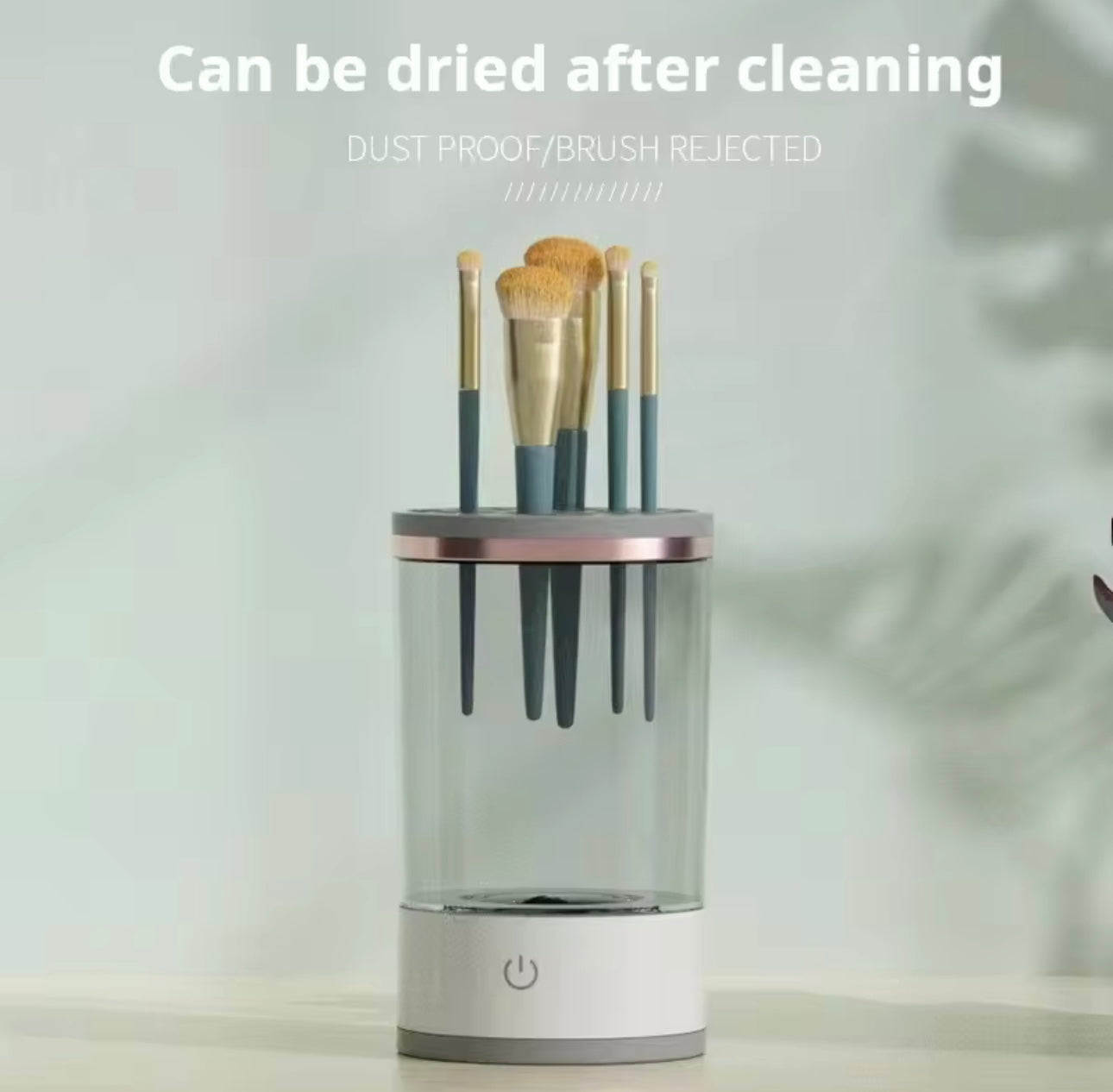 USB-Powered Electric Makeup Brush Cleaner with Multi-Brush Cleaning System
