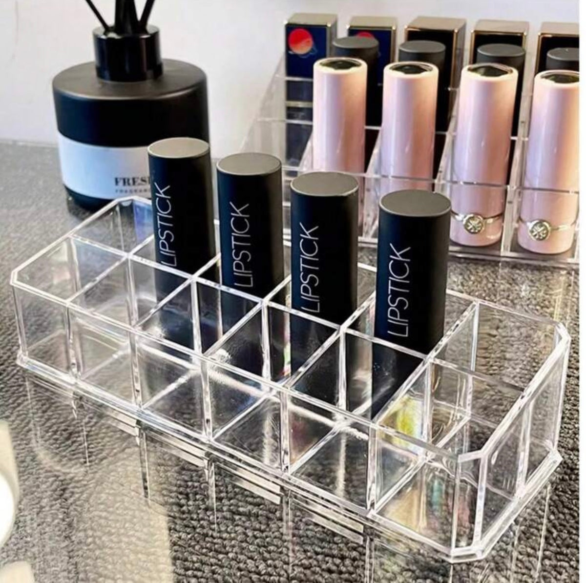 12-Grid Acrylic Lipstick Organizer