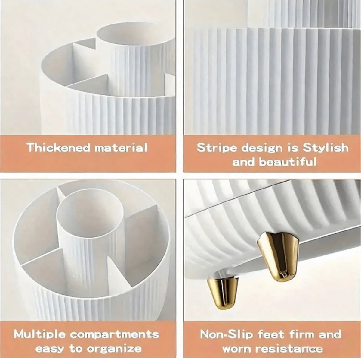360° Rotating Makeup Organizer