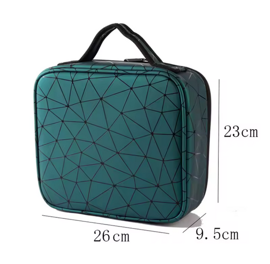 Makeup Organizer Travel case with black zipper