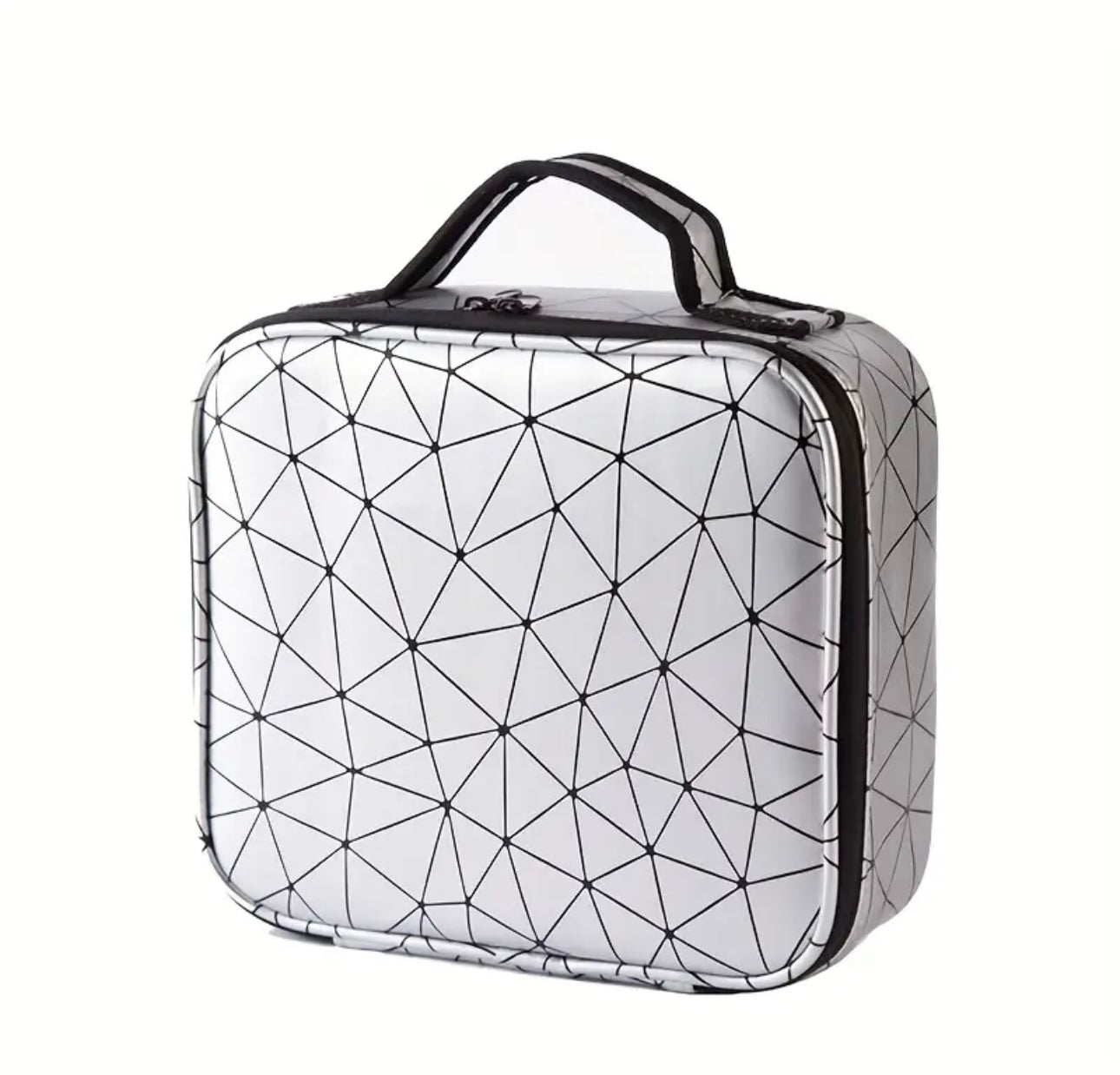 Makeup Organizer Travel case with black zipper