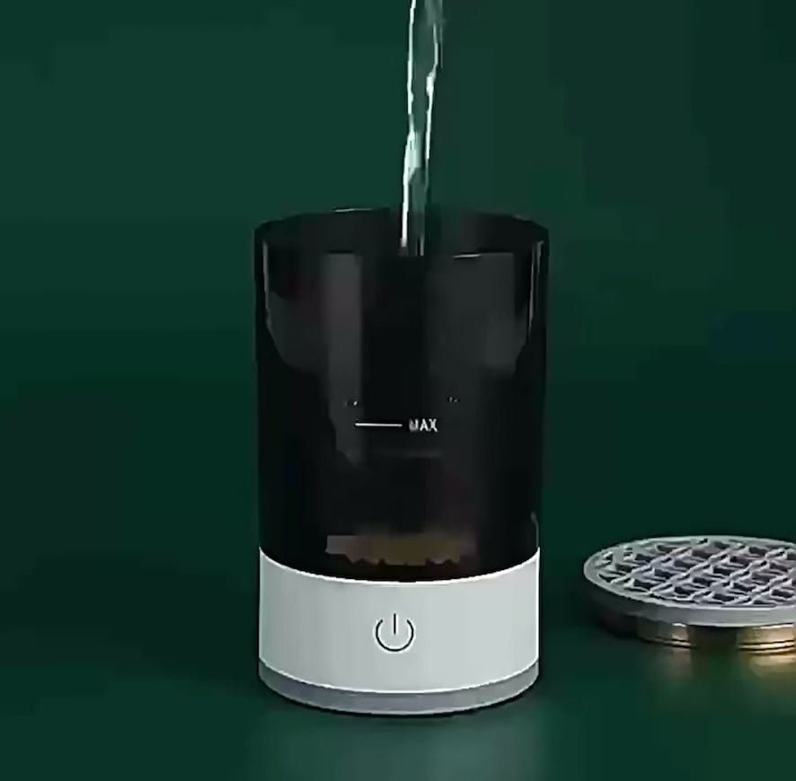 USB-Powered Electric Makeup Brush Cleaner with Multi-Brush Cleaning System